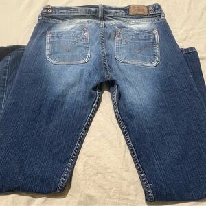 Women’s Levi’s 504 Slouch Flare Double Pocket Low Rise Jeans Size 11(34x30)